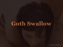 Goth Girl Swallows Cum Thumb