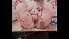 Uzaki Hana'_s feet cum tribute Thumb