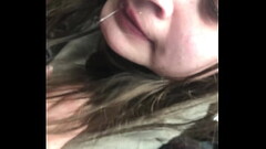 Lesbian bestfriend gets facefucked on car ride Thumb