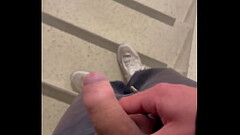 Got frisky and jerked off in a hotel staircase Thumb
