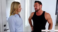 Blonde bombshell in Stockings Enjoys a Hard Pounding on the Table Thumb