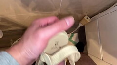 Beige Wedge sandals jerk off Thumb