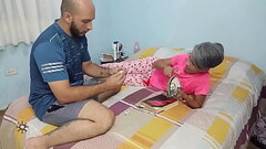 OOPS! Stepbrother games - porn in Spanish. They are naughty, they find a case in their parents'_ Thumb