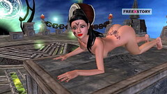 An animated cartoon porn video of an Indian Bhabhi giving sexy positions then masturbating with cand Thumb