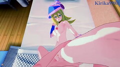 Dark Magician Girl and Yugi Mutou intense sex. - Yu-Gi-Oh! Duel Monsters Hentai Thumb