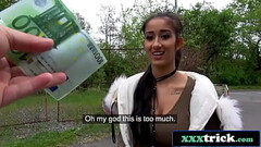 Busty Hungarian Student Paid for a Photoshoot and Public Fuck Thumb