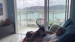 FUCKING THE BRUNETTE'_S PUSSY ON THE COUCH Thumb