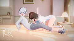 Anime Hentai Futanari Sex Games Sexy Girl Blowjob, Cowgirl, Anal in different positions Thumb