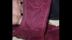Playing With Granny Bra'_s &amp_ Panties Thumb