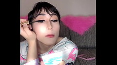 Cute asian femboy full sissification and makeup Thumb