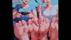 Kirkiko and Merci'_s feet cum tribute Thumb